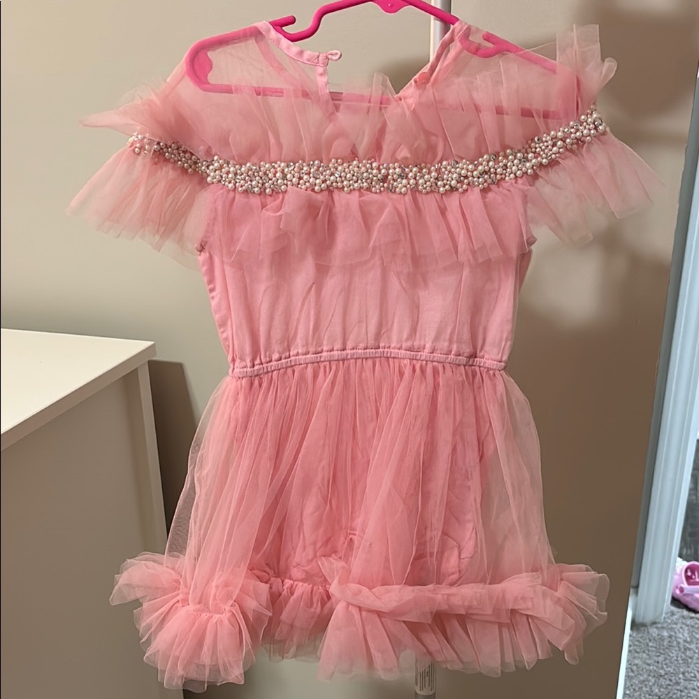 Pink Tulle Kids Costume Dress